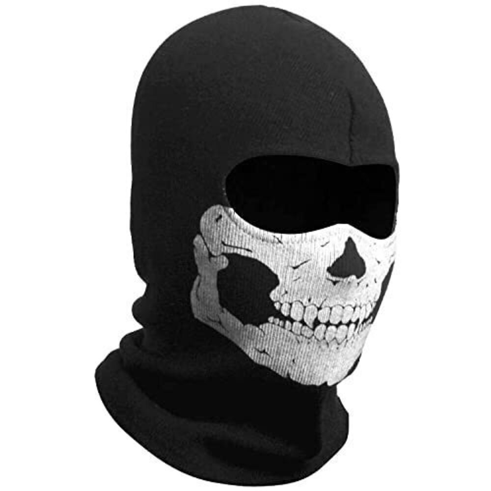 2554 3D Ghost Face Mask Scary Skull Skeleton Scary Balaclava Face Mask